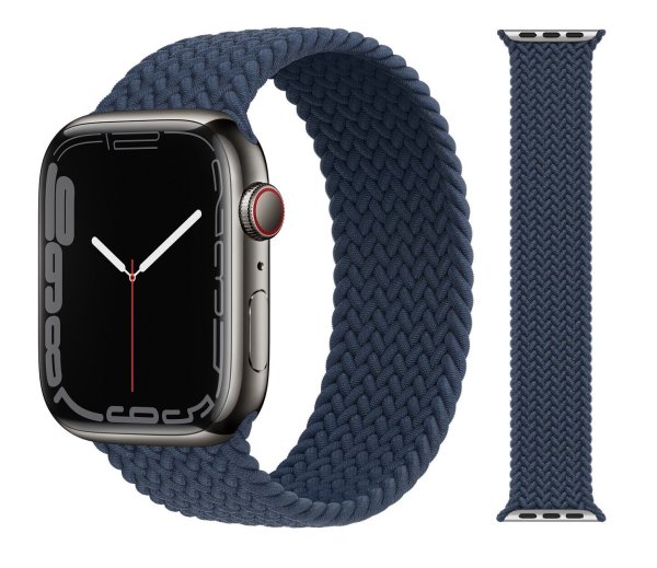 Apple Watch 38/40/41mm Braided Solo Loop - Abyss Blue