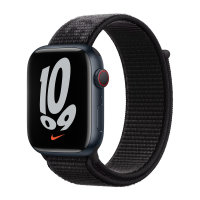 Apple Watch 42/44/45mm Nike Sport Loop - Schwarz mit Logo