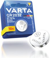 10x Varta Knopfzelle CR2032 Batterie 3V Lithium Coin