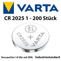 Varta Varianten CR2025 Knopfzellen Bulk