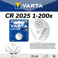 Varta Varianten Knopfzelle CR2025 Retail