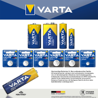 Varta Varianten Knopfzellen Alle Retail + LR44 + AA + AAA...