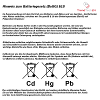 Siemens Signia Typ 10 PR70 Hörgerätbatterien 6er Blister