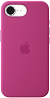 Apple iPhone 16e Silikon Case mit Magsafe - Fuchsia