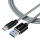 Tactical Fast Rope Kevlar Cable USB-A/USB-C 1m Grey