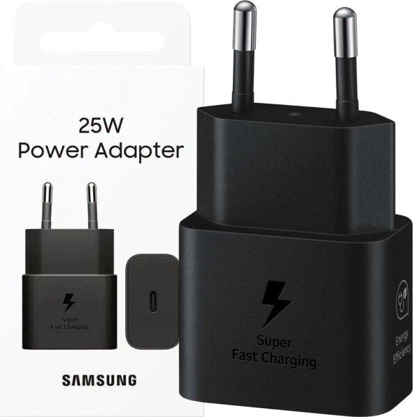 Samsung 25W Power Adapter Schwarz Schnellladegerät EP-T2510