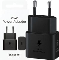 Samsung 25W Power Adapter Schwarz Schnellladegerät...