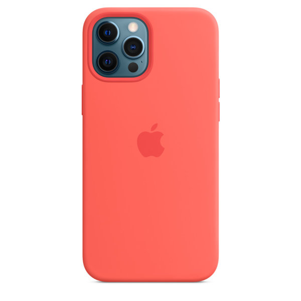 Apple iPhone 12 Pro Max Silicone Case with Magsafe - Pink Citrus