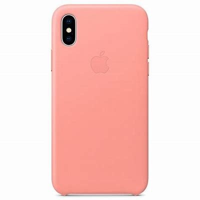 Apple iPhone X Leather Case Soft Pink
