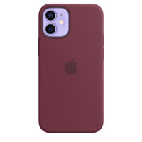 Apple iPhone 12 Mini Silicon Case with Magsafe - Plum