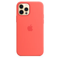 Apple iPhone 12 / 12 Pro Silikon Case mit Magsafe - Pink Citrus