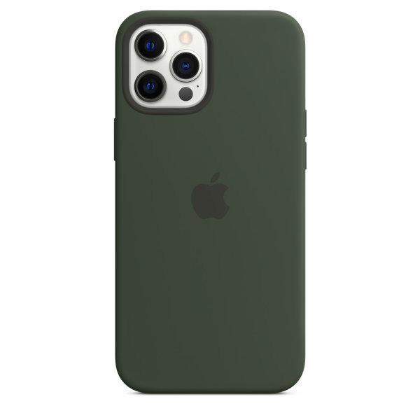 Apple iPhone 12 Pro Max Silikon Case mit Magsafe - Cyprus Green
