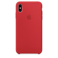 Apple iPhone XS Max Silikon Case Rot