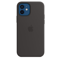 Apple iPhone 12 / 12 Pro Silikon Case Schwarz