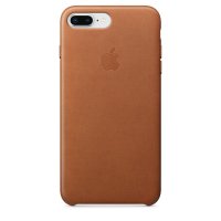 Apple iPhone 7 / 8 Plus Leder Case Sattelbraun