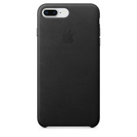Apple iPhone 7 / 8 Plus Leder Case Schwarz