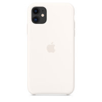 Apple iPhone 11 Silikon Case - Weiß