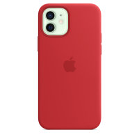 Apple iPhone 12 / 12 Pro Silicone Case with Magsafe - Red