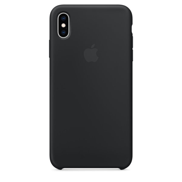 Apple iPhone XS Max Silikon Case Schwarz