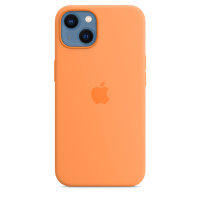 Apple iPhone 13 Silikon Case mit Magsafe - Gelborange