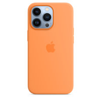 Apple iPhone 13 Pro Silikon Case mit Magsafe - Gelborange