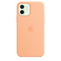 Apple iPhone 12 / 12 Pro Silikon Case mit Magsafe - Cantaloupe
