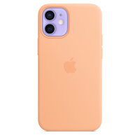 Apple iPhone 12 Mini Silikon Case mit Magsafe - Cantaloupe