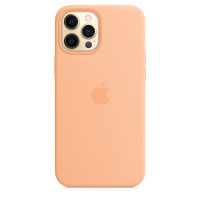 Apple iPhone 12 Pro Max Silikon Case mit Magsafe - Cantaloupe
