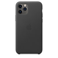 Apple iPhone 11 Pro Leder Case Schwarz