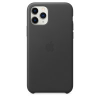 Apple iPhone 11 Pro Leder Case Schwarz