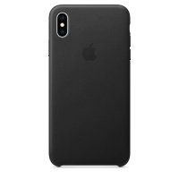 Apple iPhone XS Max Leather Case - Black