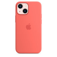 Apple iPhone 13 Mini Silikon Case mit Magsafe - Pink Pomelo