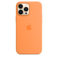 Apple iPhone 13 Pro Max Silikon Case mit Magsafe - Gelborange