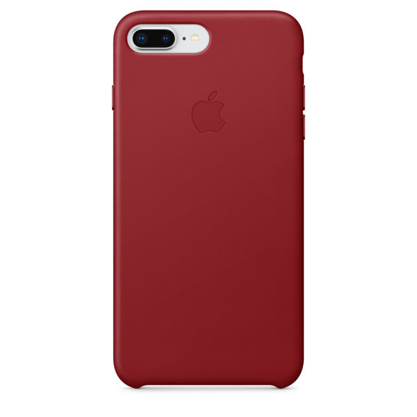 Apple iPhone 7 / 8 Plus Leder Case Rot