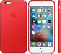 Apple iPhone 6(s) Plus Leder Case - Rot