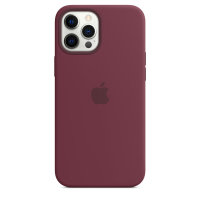 Apple iPhone 12 Pro Max Silicone Case with Magsafe - Plum
