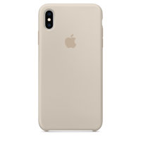 Apple iPhone XS Max Silikon Case - Steingrau