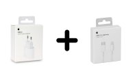 Apple power adapter 20W with USB C to Lightning cable 1m