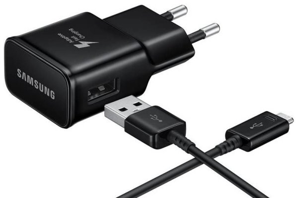 Samsung USB-A Fast Charger EP-TA200EBE with USB-A to USB-C Charging Cable 1.2m - Black