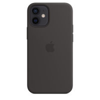 Apple iPhone 12 Mini Silikon Case mit Magsafe - Schwarz