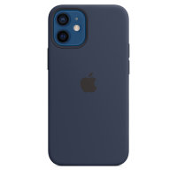 Apple iPhone 12 Mini Silikon Case mit Magsafe - Dunkelmarine