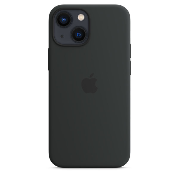 Apple iPhone 13 Mini Silikon Case mit Magsafe - Mitternacht