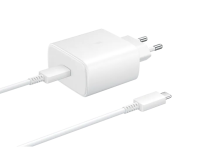 Samsung USB-C Fast Charger 45W with USB-C Charging Cable 1m - White