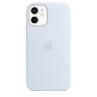 Apple iPhone 12 Mini Silikon Case with Magsafe - Wolkenblau