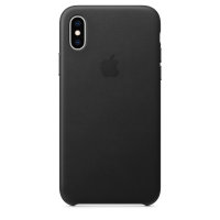 Apple iPhone X / XS Leather Case - Black