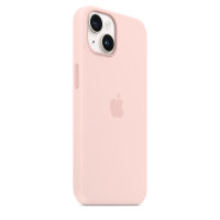 Apple iPhone 14 Silikon Case mit Magsafe - Kalkrosa