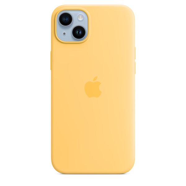 Apple iPhone 14 Plus Silikon Case mit Magsafe - Sonnenlicht
