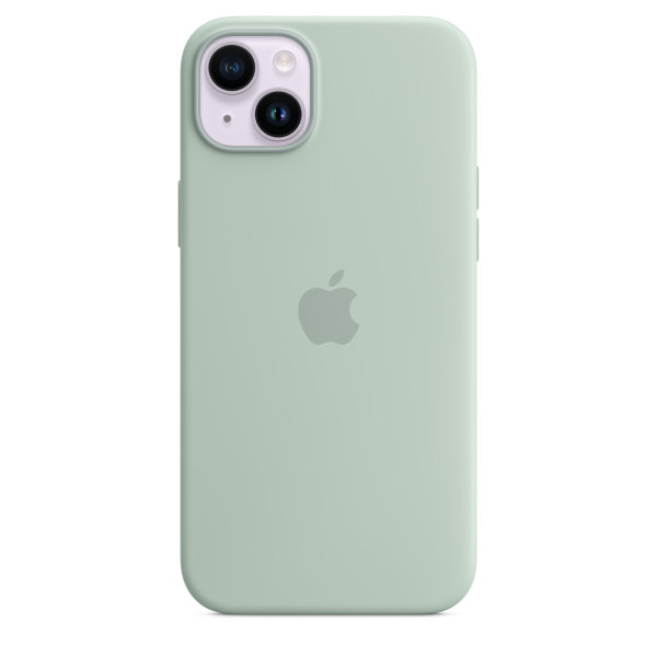 Apple iPhone 14 Plus Silicone Case with Magsafe - Agave Green