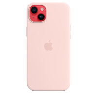 Apple iPhone 14 Plus Silikon Case mit Magsafe - Kalkrosa