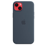 Apple iPhone 14 Plus Silikon Case mit Magsafe - Sturmblau